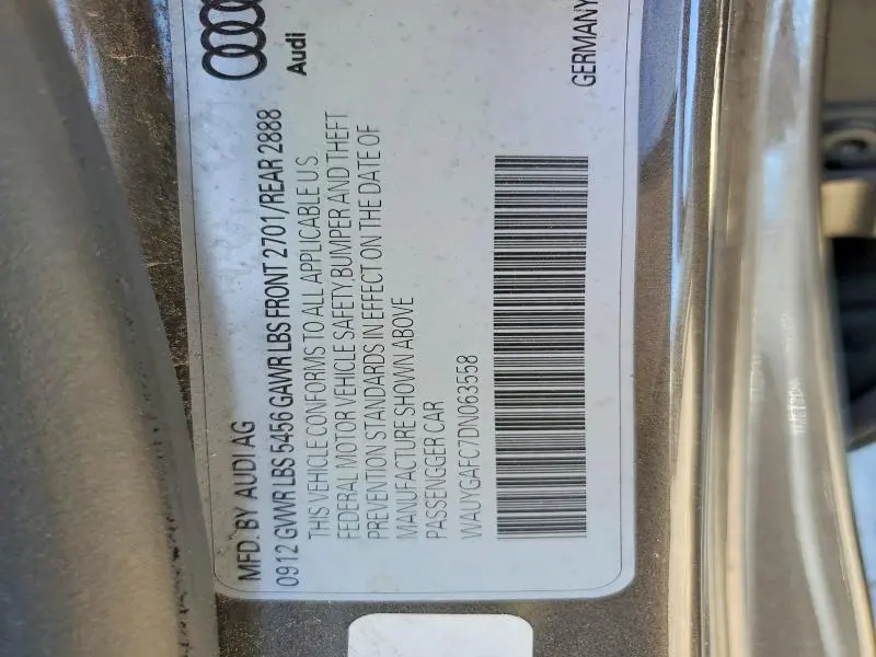 2013 AUDI A7   