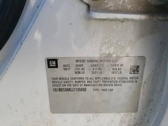 2018 CHEVROLET CRUZE LT  