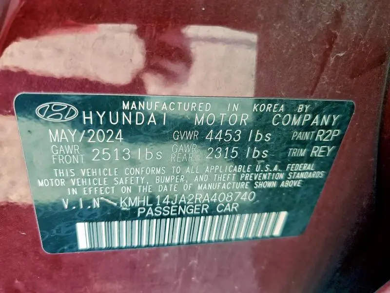 2024 HYUNDAI SONATA SEL  