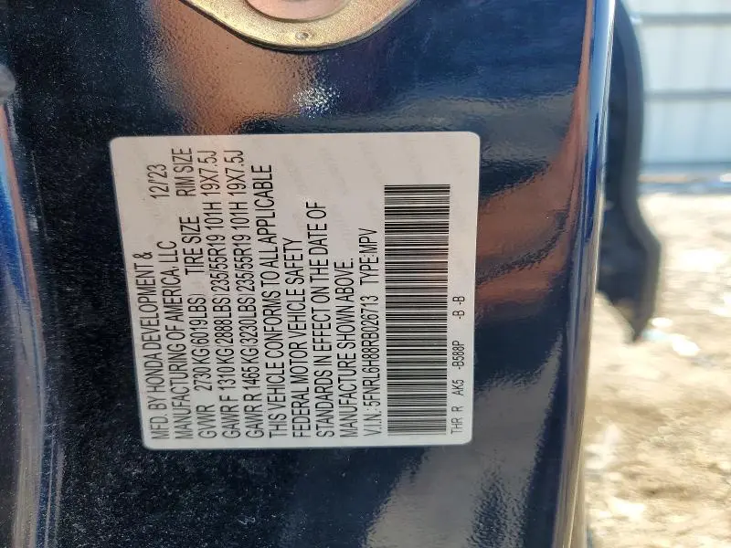 2024 HONDA ODYSSEY TOURING  