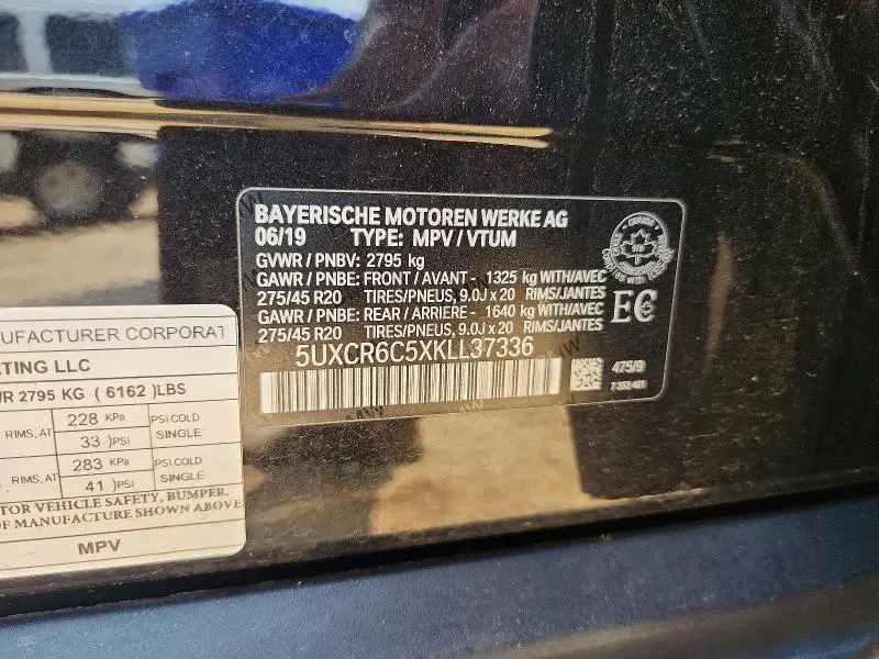 2019 BMW X5 XDRIVE40I  