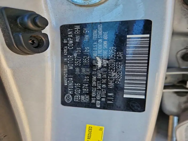 2016 HYUNDAI ACCENT SE  