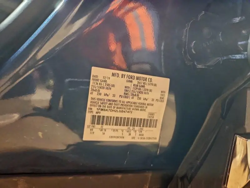 2020 FORD EXPLORER XLT  