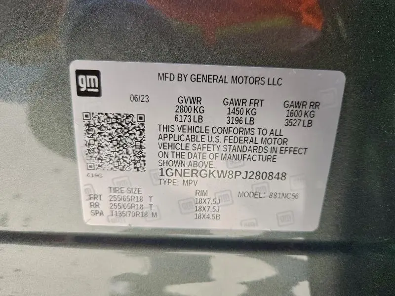 2023 CHEVROLET TRAVERSE LT  