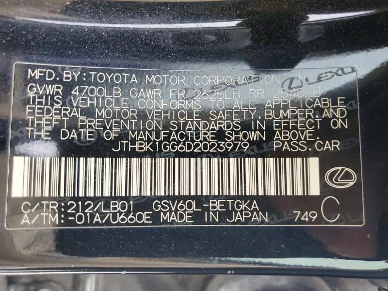 2013 LEXUS ES 350  