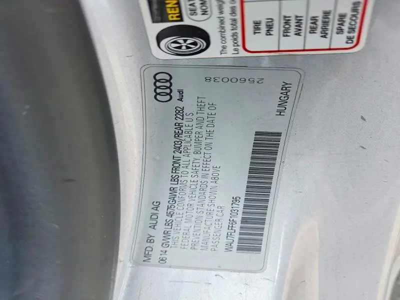 2015 AUDI A3 PREMIUM  
