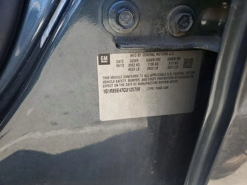 2012 CHEVROLET VOLT   