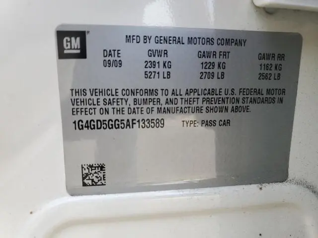 2010 BUICK LACROSSE CXL  