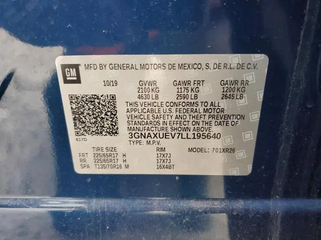 2020 CHEVROLET EQUINOX LT