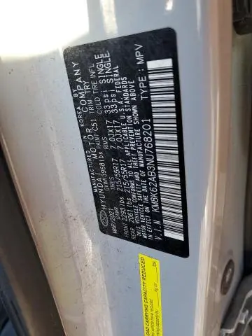 2022 HYUNDAI KONA SEL  