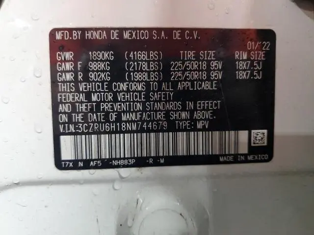 2022 HONDA HR-V SPORT  