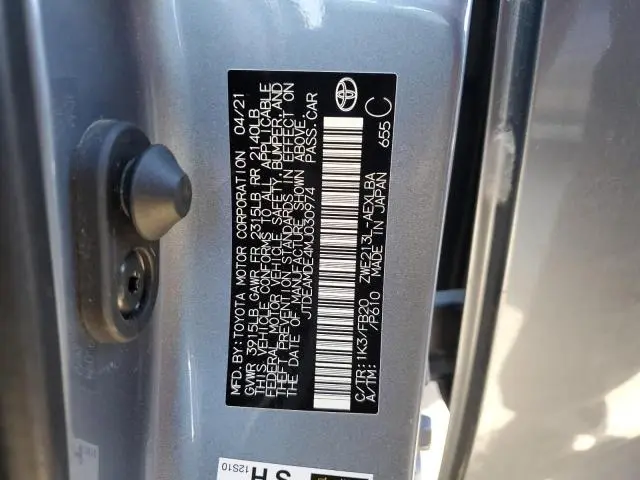 2021 TOYOTA COROLLA LE  