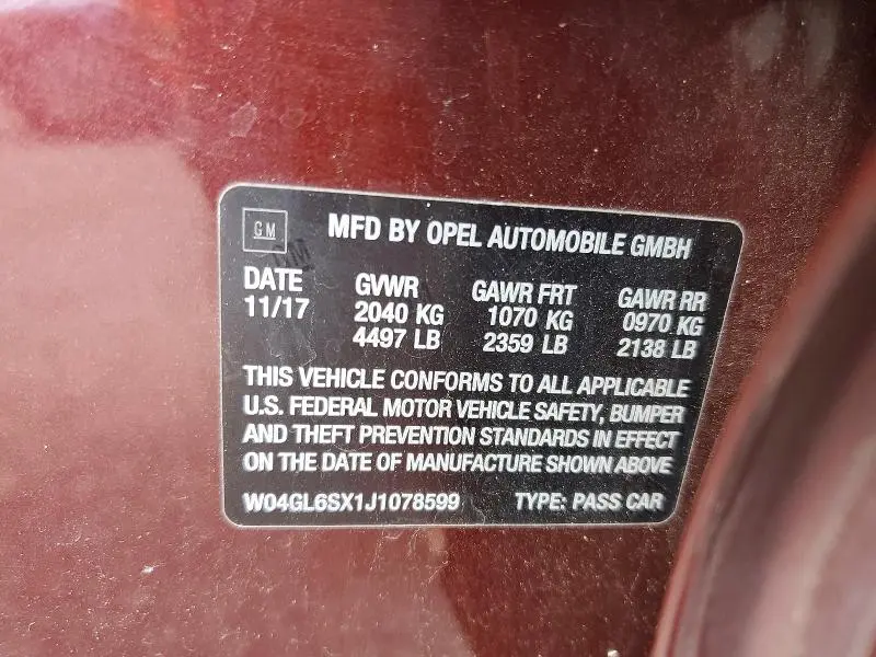 2018 BUICK REGAL PREFERRED  