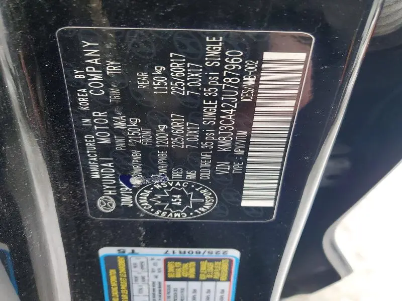 2018 HYUNDAI TUCSON SEL  