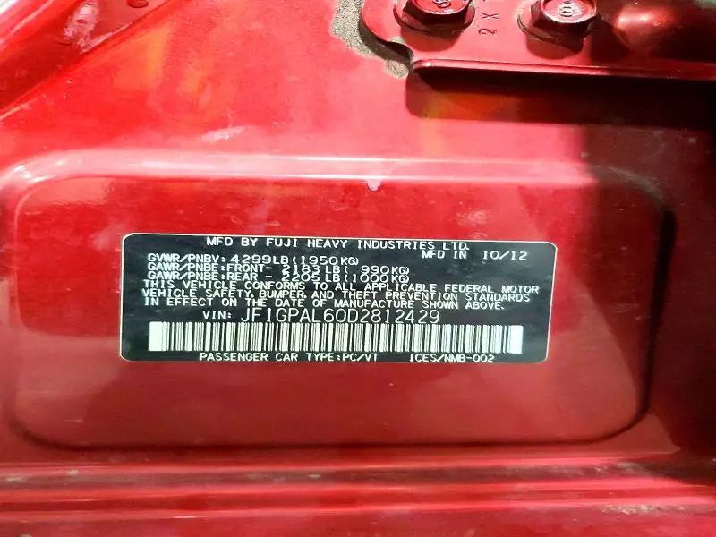 2013 SUBARU IMPREZA SPORT PREMIUM  