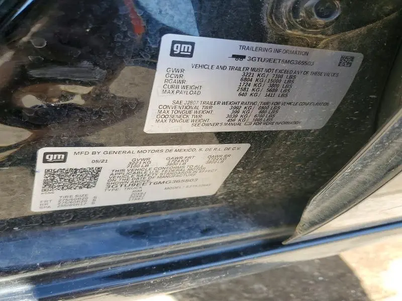 2021 GMC SIERRA K1500 AT4  