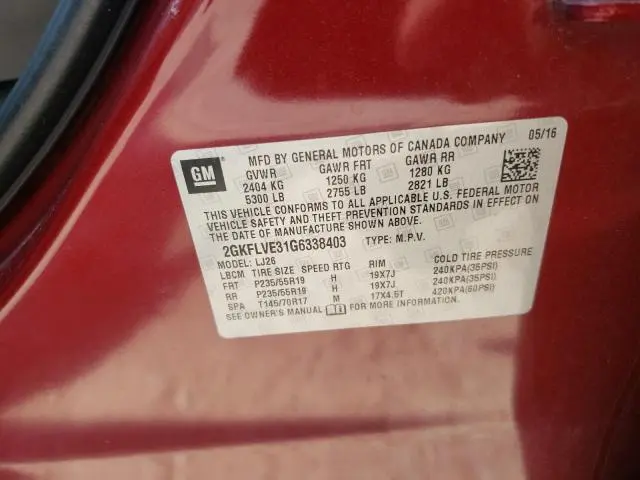 2016 GMC TERRAIN DENALI  