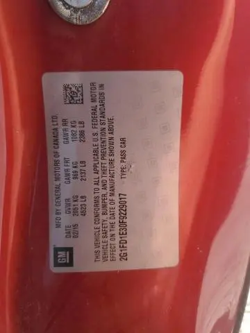 2015 CHEVROLET CAMARO LT