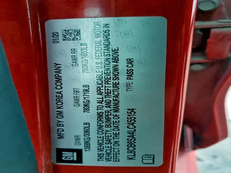 2020 CHEVROLET SPARK LS  