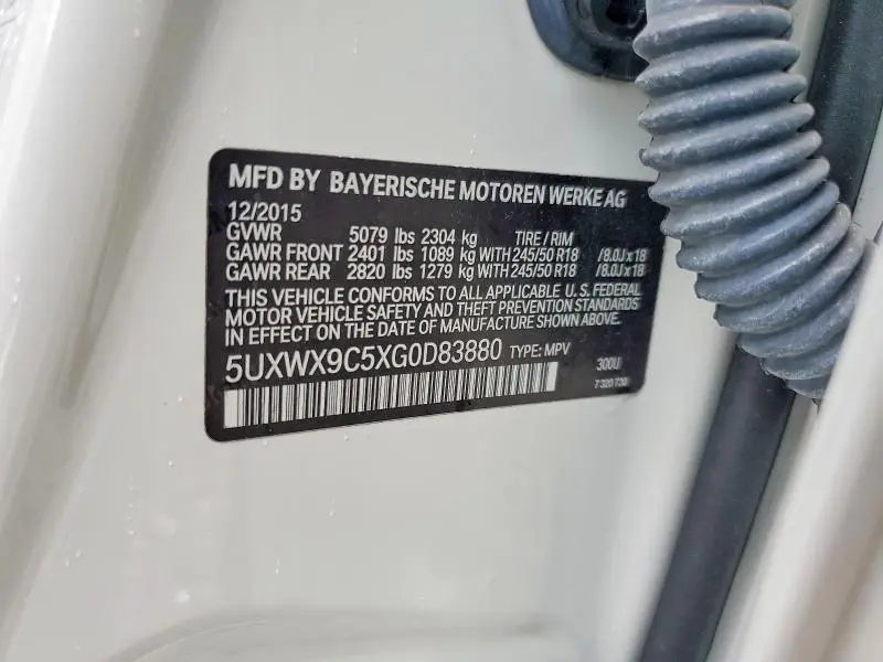 2016 BMW X3 XDRIVE28I  