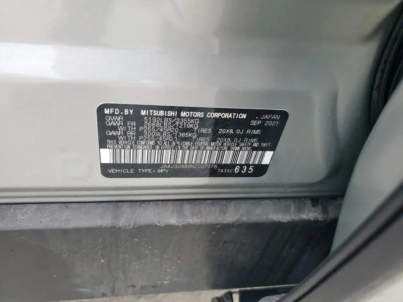 2022 MITSUBISHI OUTLANDER SEL  