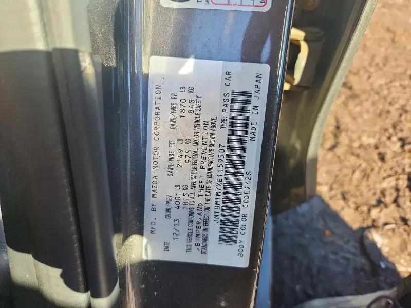 2014 MAZDA 3 GRAND TOURING  
