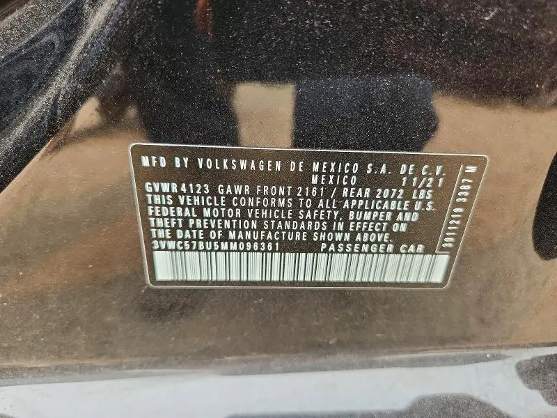 2021 VOLKSWAGEN JETTA S  