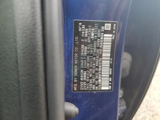 2017 HONDA ACCORD HYBRID EXL  