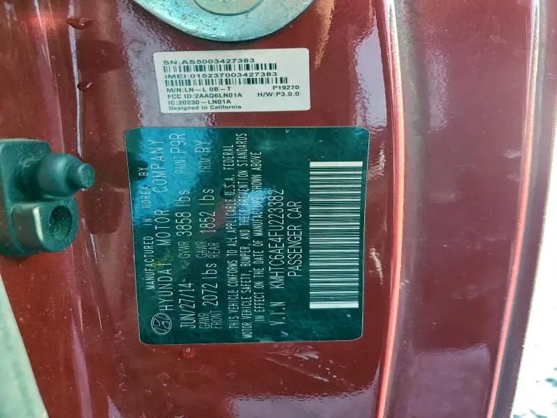 2015 HYUNDAI VELOSTER TURBO  