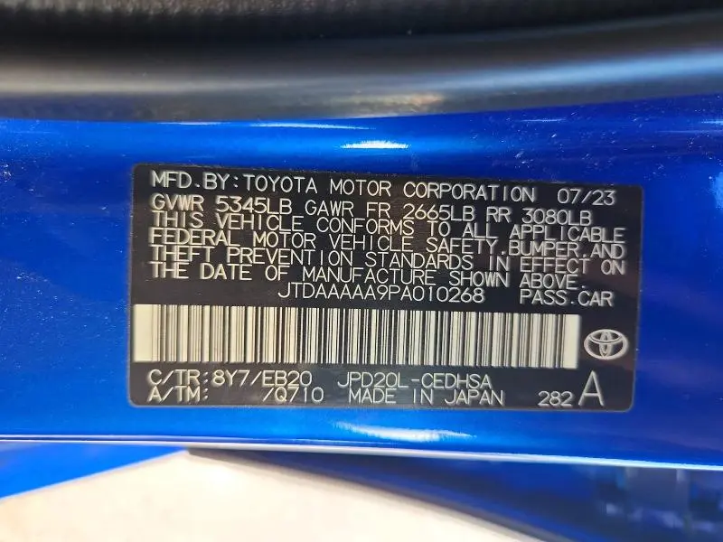 2023 TOYOTA MIRAI LIMITED  