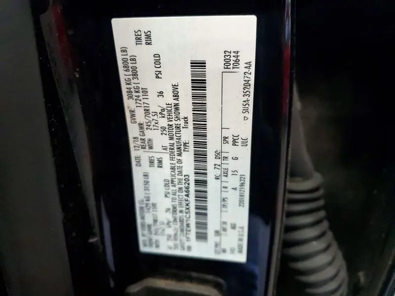 2019 FORD F150 SUPERCREW  