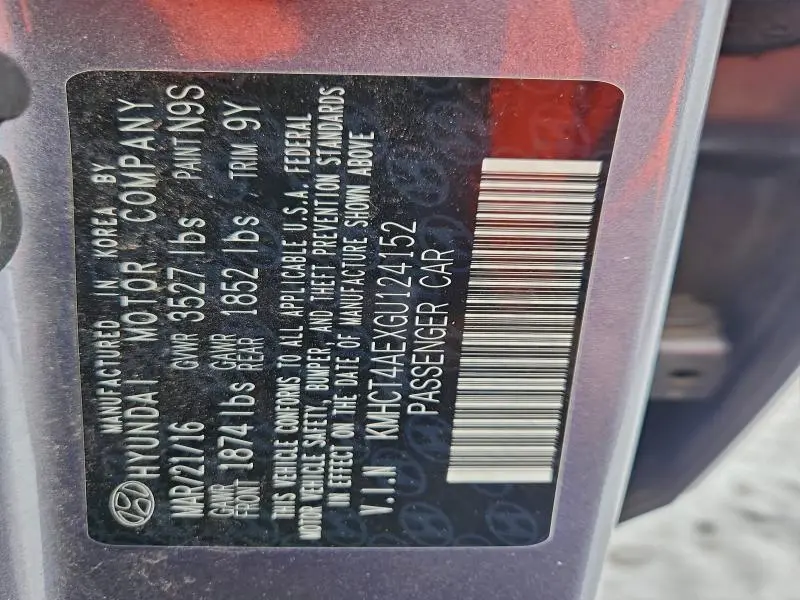 2016 HYUNDAI ACCENT SE  