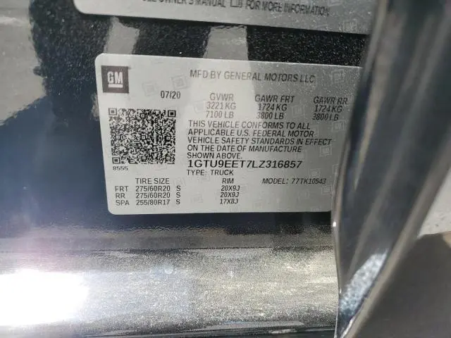 2020 GMC SIERRA K1500 AT4  