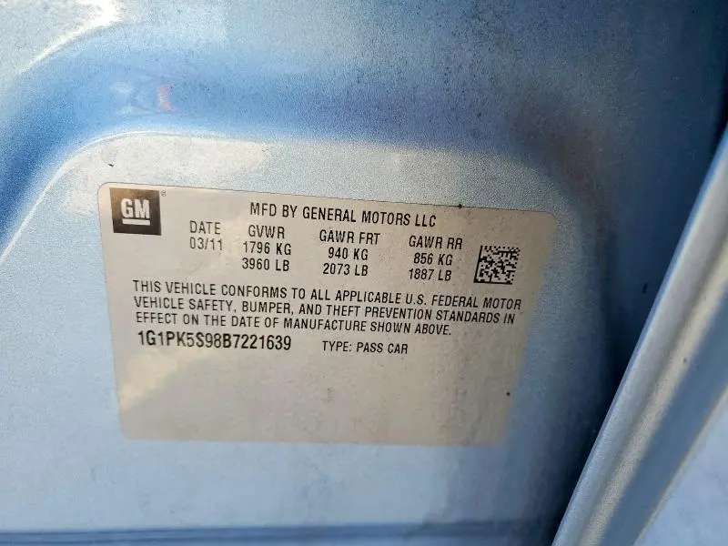 2011 CHEVROLET CRUZE ECO  