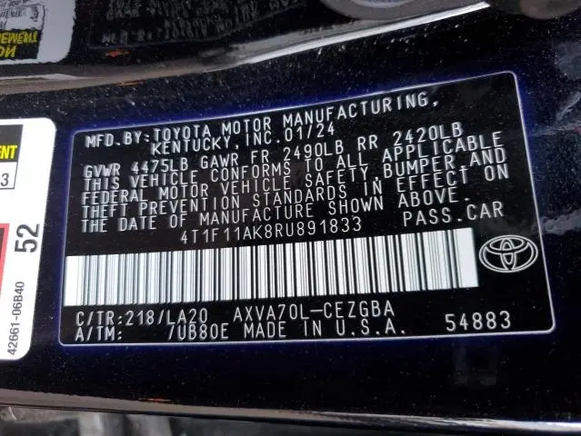 2024 TOYOTA CAMRY XLE