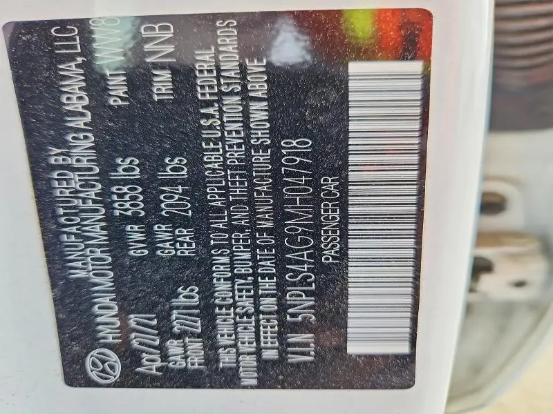 2021 HYUNDAI ELANTRA SEL  