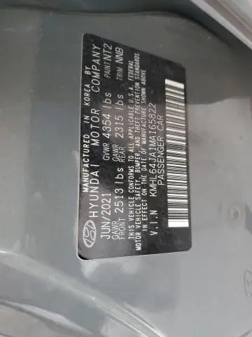 2021 HYUNDAI SONATA SEL  