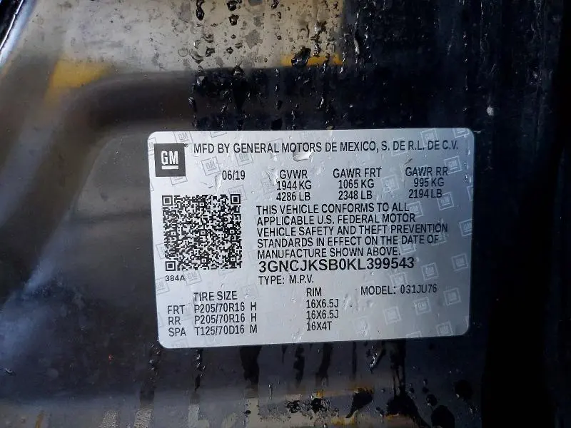 2019 CHEVROLET TRAX LS  