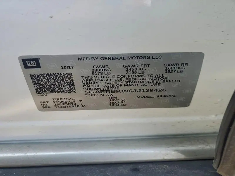 2018 BUICK ENCLAVE ESSENCE  