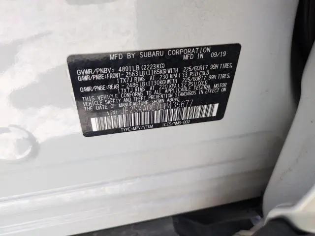 2020 SUBARU FORESTER PREMIUM  