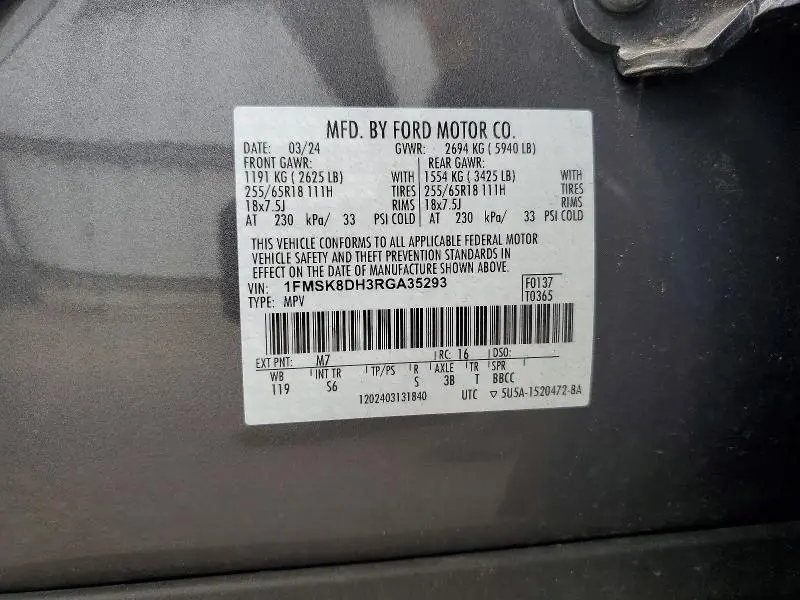 2024 FORD EXPLORER XLT  