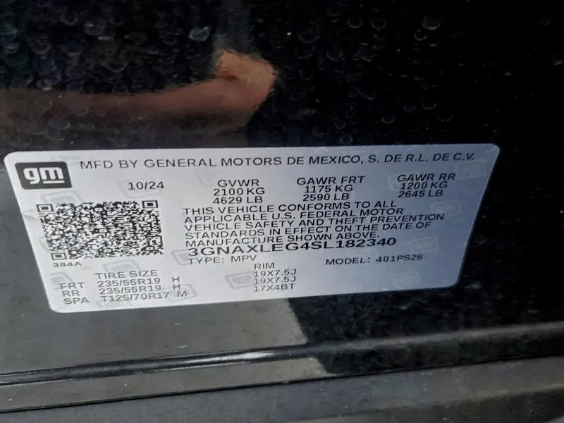 2025 CHEVROLET EQUINOX RS  