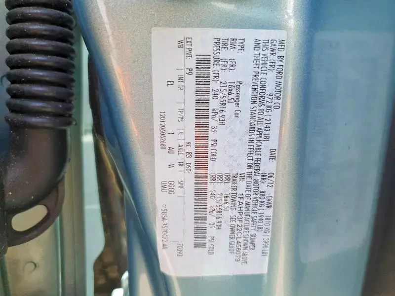 2012 FORD FOCUS SE  