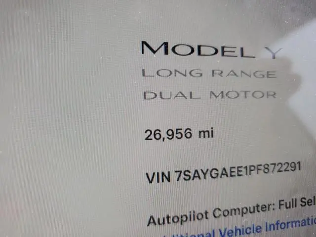 2023 TESLA MODEL Y   
