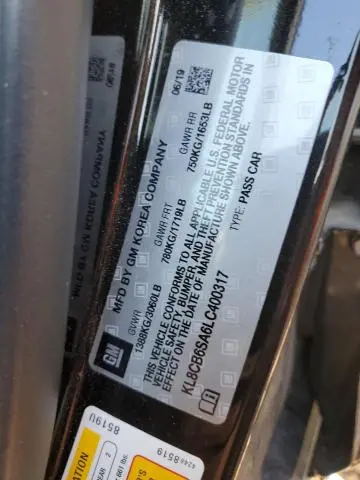 2020 CHEVROLET SPARK LS  