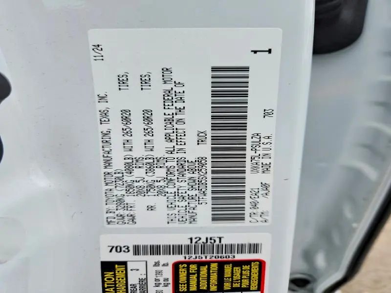 2025 TOYOTA TUNDRA LIMITED  