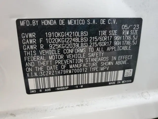 2024 HONDA HR-V EXL  