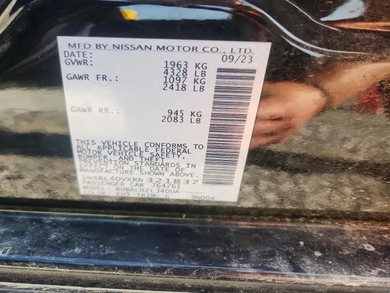 2024 NISSAN ALTIMA SV  