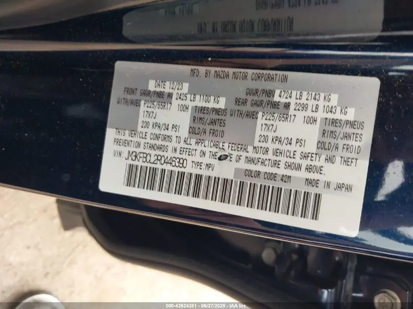 2024 MAZDA CX-5 2.5 S PREFERRED