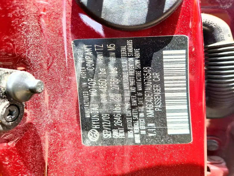 2010 HYUNDAI GENESIS 3.8L  